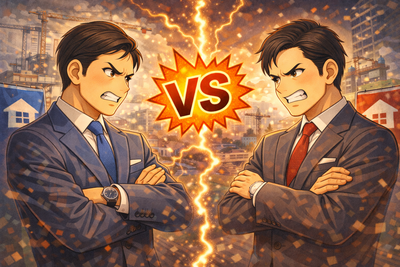 バチバチの競合他社とお酒を飲んできたった① アイチャッチ