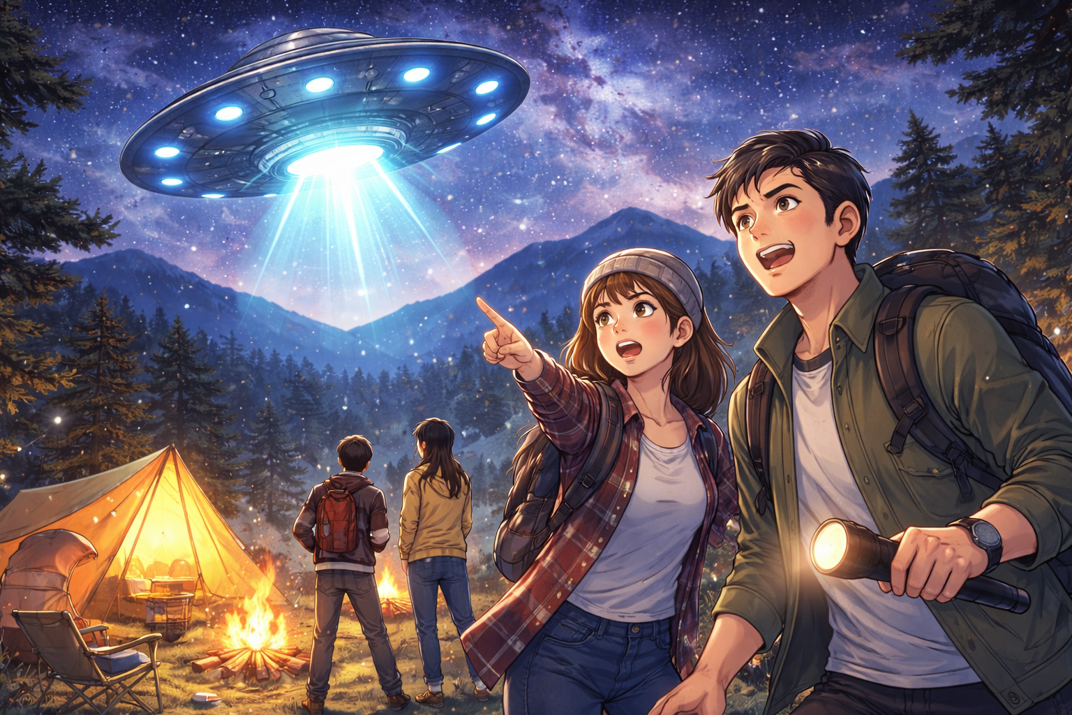 やまもり温泉キャンプ場にてUFO？に遭遇。 アイチャッチ