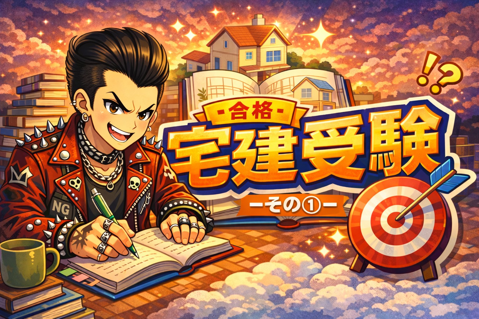 50代の挑戦～宅建士を50日で取る！！① アイチャッチ