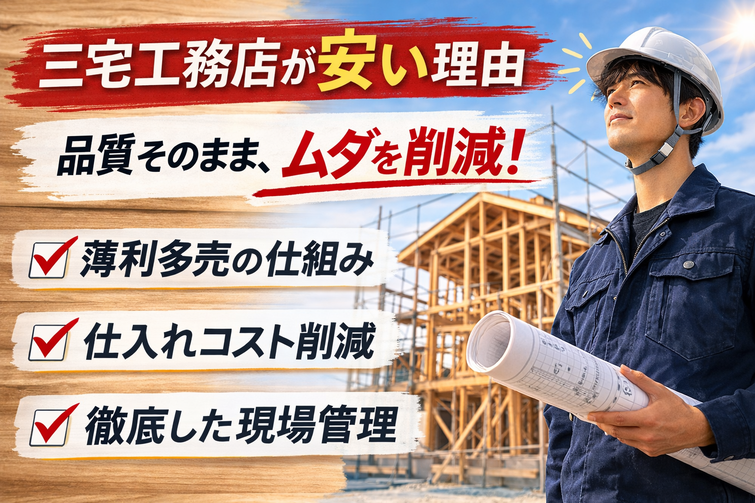 みやけ工務店はなぜ価格が安いのか? アイチャッチ みやけ工務店はなぜ価格が安いのか? アイチャッチ