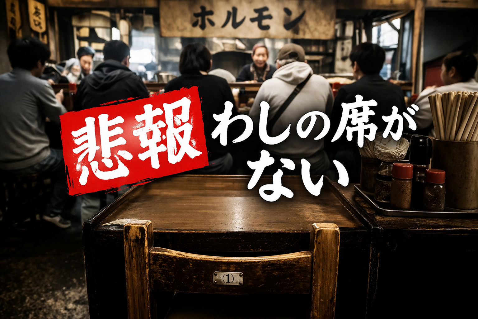 【悲報】孤独のグルメの聖地になった結果、わしの席がない アイチャッチ 【悲報】孤独のグルメの聖地になった結果、わしの席がない アイチャッチ