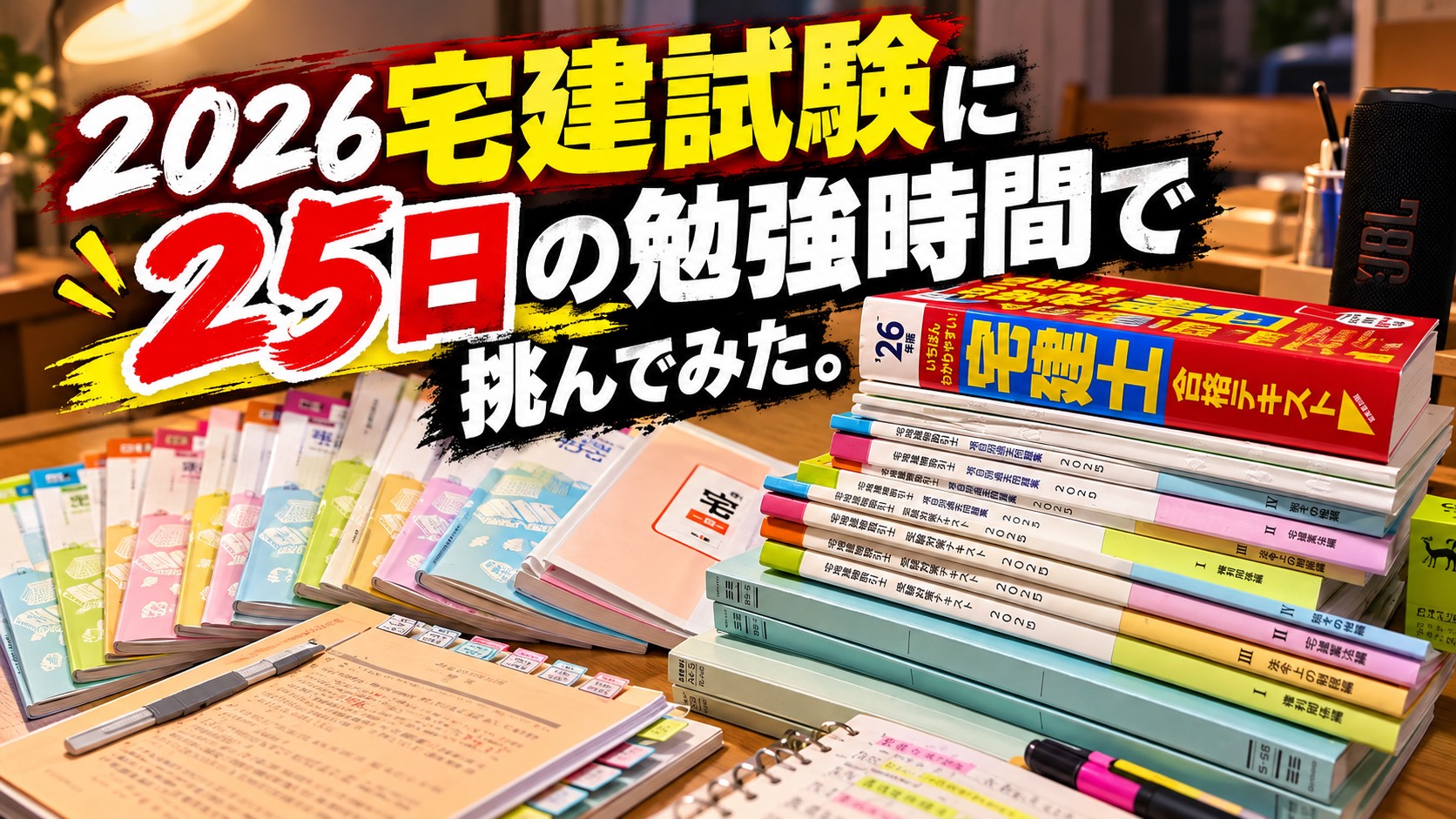 2026宅建試験に25日の勉強時間で挑んでみた。 アイチャッチ